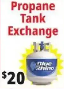 Ocean State Job Lot Blue Rhino propane tank exchange offer