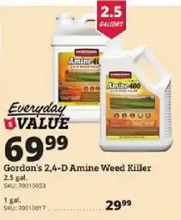 Rural King Gordon's 2,4-D Amine Weed Killer offer