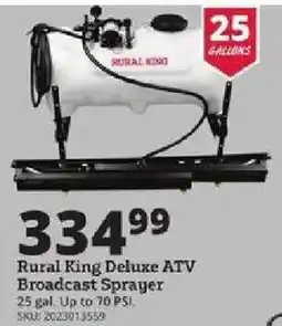 Rural King Rural King Deluxe ATV Broadcast Sprayer offer