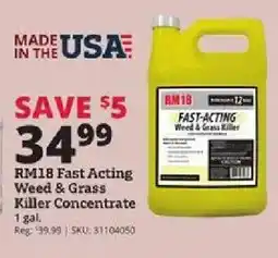 Rural King Rm18 Fast Acting Weed & Grass Killer Concentrate offer