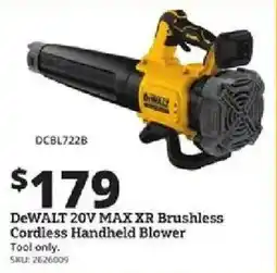 Rural King DeWalt 20v max xr brushless cordless handheld blower offer