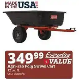 Rural King Agri-Fab Poly Swivel Cart offer