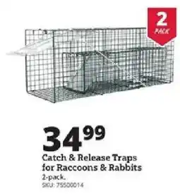 Rural King Catch & Release Traps for Raccoons & Rabbits offer