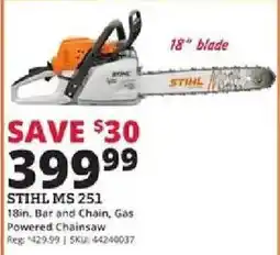 Rural King Stihl Ms 251 offer
