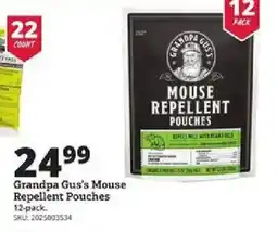 Rural King Grandpa Gus's Mouse Repellent Pouches offer