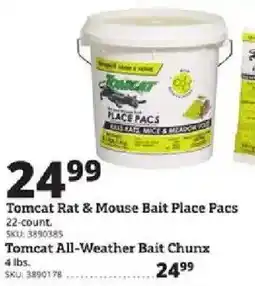 Rural King Tomcat rat & mouse bait place pacs offer