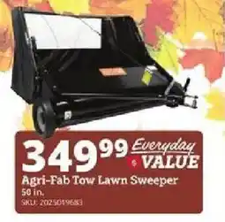 Rural King Agri-Fab tow lawn sweeper offer