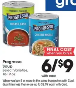 Gerbes Progresso Soup offer