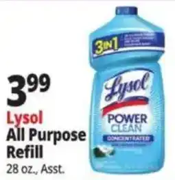 Ocean State Job Lot Lysol all purpose refill offer