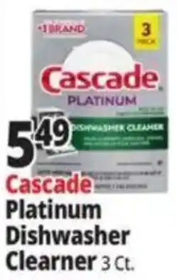 Ocean State Job Lot Cascade Platinum Dishwasher Cleaner offer