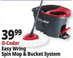 Ocean State Job Lot O-Cedar Easy Wring Spin Mop & Bucket System offer