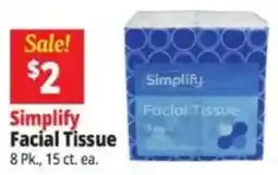 Ocean State Job Lot Simplify facial tissue offer