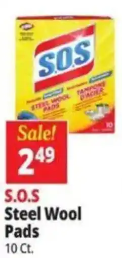 Ocean State Job Lot S.O.S Steel Wool Pads offer