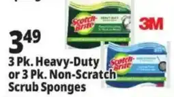 Ocean State Job Lot 3M scotch-brite heavy-duty or non-scratch scrub sponges offer