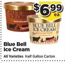 Food Town Blue Bell Ice Cream offer