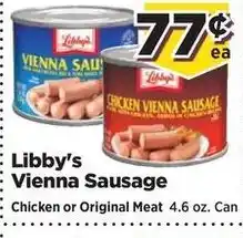 Food Town Libby's Vienna Sausage offer