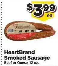 Food Town HeartBrand Smoked Sausage offer