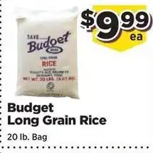 Food Town Budget long grain rice offer