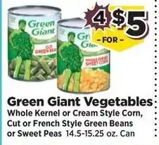 Food Town Green Giant Vegetables offer