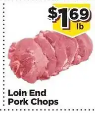 Food Town Loin End Pork Chops offer