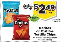Food Town Doritos or Tostitos Tortilla Chips offer