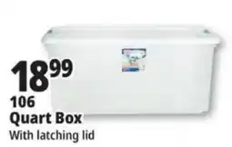 Ocean State Job Lot 106 Quart Box With Latching Lid offer