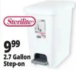 Ocean State Job Lot Sterilite 2.7 Gallon Step-on offer