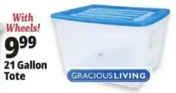 Ocean State Job Lot Gracious Living 21 Gallon Tote offer
