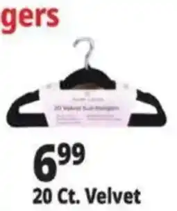 Ocean State Job Lot Kroger 20 Ct. Velvet Suit Hangers offer