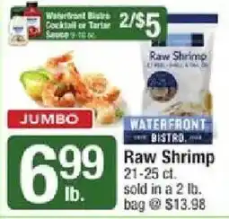 Shaw's Waterfront Bistro Raw Shrimp offer