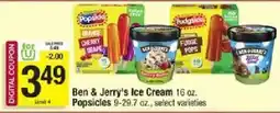 Shaw's Ben & Jerry's Ice Cream Popsicles offer