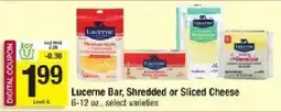 Shaw's Lucerne Bar, Shredded or Sliced Cheese offer