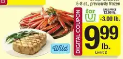 Shaw's Wild crab legs offer
