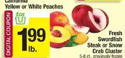 Shaw's California Yellow or White Peaches offer