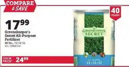 Rural King Greenskeeper's Secret All-Purpose Fertilizer offer
