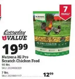 Rural King Nutrena Hi Pro Scratch Chicken Feed offer