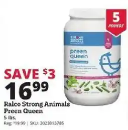 Rural King Ralco Strong Animals Preen Queen offer