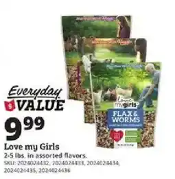 Rural King Love my Girls Flax & Worms offer