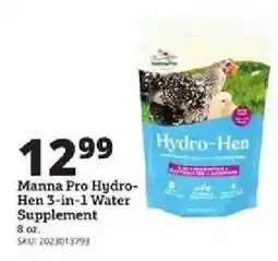 Rural King Manna Pro Hydro-Hen 3-in-1 Water Supplement offer