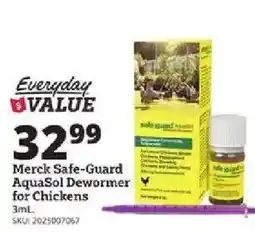 Rural King Merck Safe-Guard AquaSol Dewormer for Chickens offer