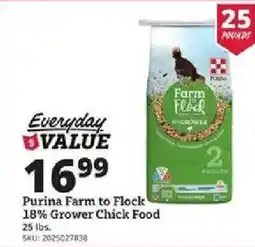 Rural King Purina Farm to Flock Grower Chick Food offer