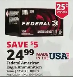 Rural King Federal American Eagle Ammunition offer