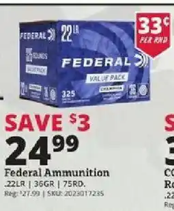Rural King Federal Ammunition offer