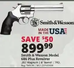 Rural King Smith & Wesson Model 686 Plus Revolver offer