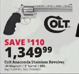 Rural King Colt Anaconda Stainless Revolver offer