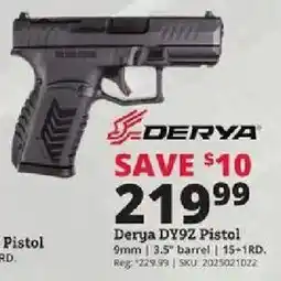 Rural King Derya Derya DY9Z Pistol offer