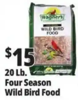 Ocean State Job Lot Wagners four season wild bird food offer