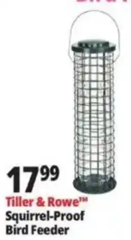 Ocean State Job Lot Tiller & Rowe Squirrel-Proof Bird Feeder offer