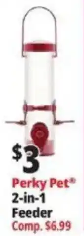 Ocean State Job Lot Perky Pet 2-in-1 Feeder offer