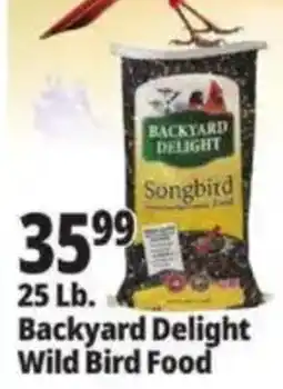 Ocean State Job Lot Backyard Delight Wild Bird Food offer
